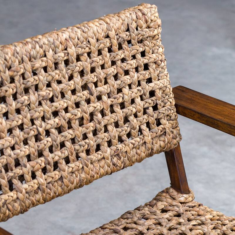 Uttermost Rehema 30" Wide Wood Framed Dual Arm Accent Chair
