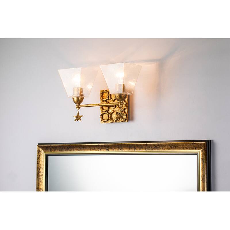 Star 2 Light Bath Vanity in Gold
