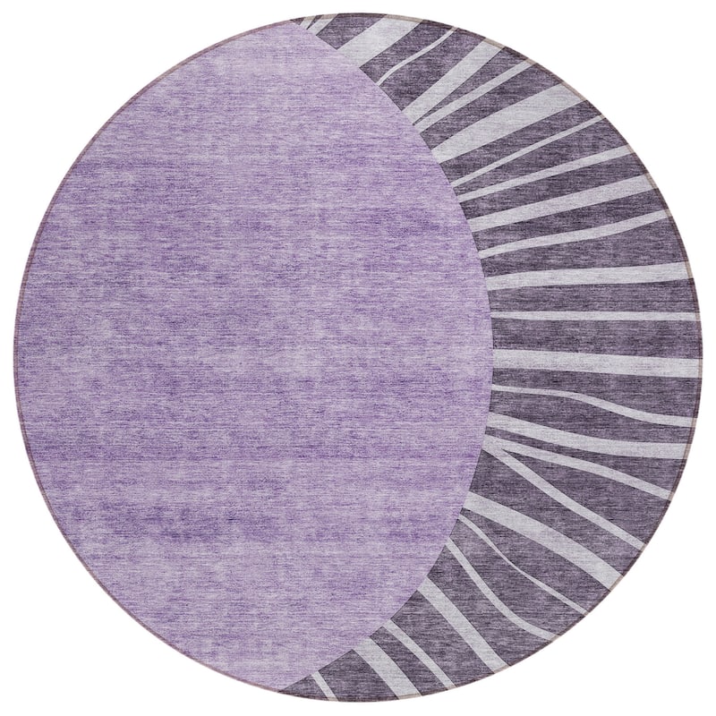 HomeRoots Abstract Transitional Rectangle Outdoor Rug