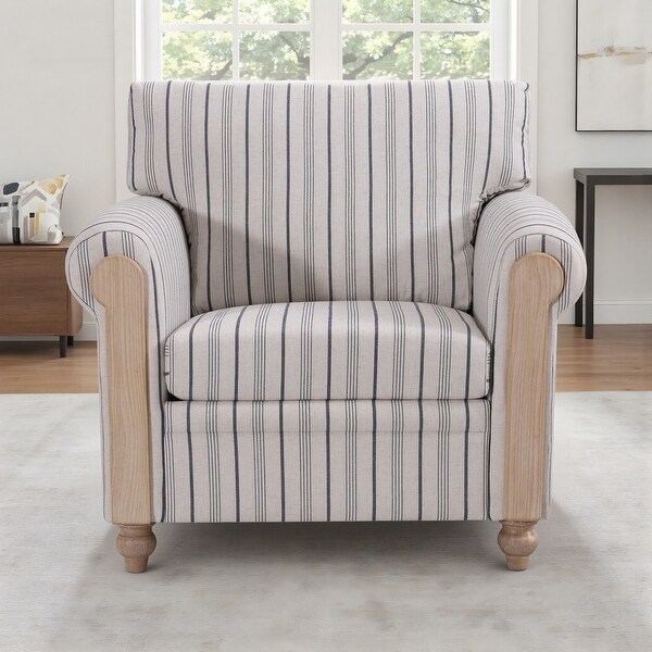 GDFStudio Upholstered Sofa Chair with Wood Frame