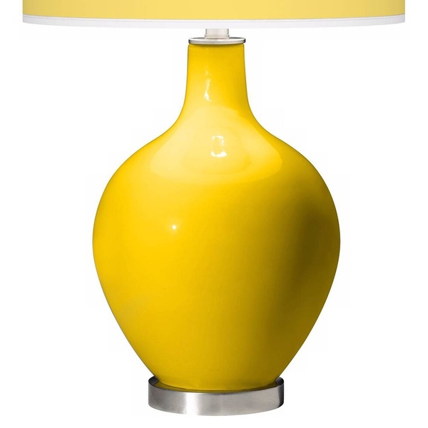 Modern Table Lamp 28 1 2 Tall Citrus Yellow Glass for Bedroom 15 x 28 On Sale Bed Bath Beyond 39973558