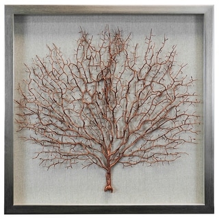 HUJI Copper Tree Shadow Box Wall Decor