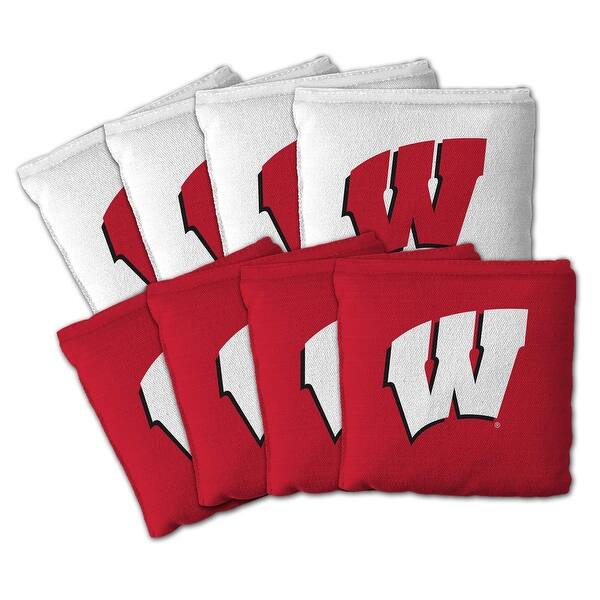 slide 2 of 5, Wisconsin Badgers NCAA Dual Sided Pro Stop & Slide Cornhole Bags