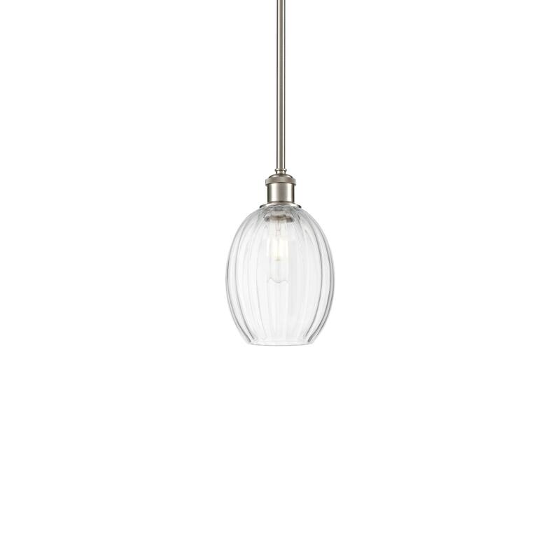 Innovations Lighting 516-1S-11-7 Preston Pendant Preston 7" Wide Mini - Brushed Satin Nickel / Clear