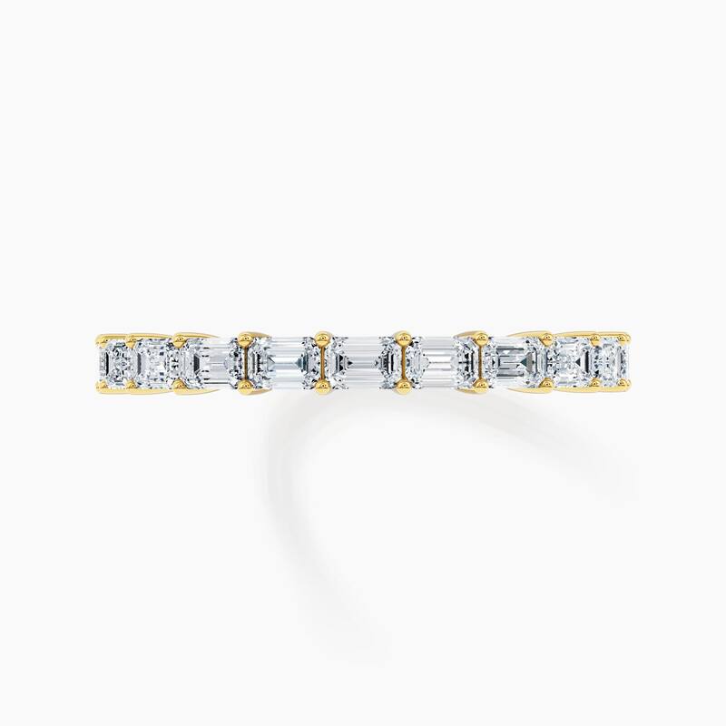 Auriya 14k Gold Emerald East-West Lab Grown Diamond Half Eternity Band 1.10 - 3.75 ct. tw. (F-G, VS)
