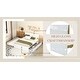 preview thumbnail 12 of 15, Full Size Wooden Platform Bed Frame with Trundle Bed and 2 Drawers
