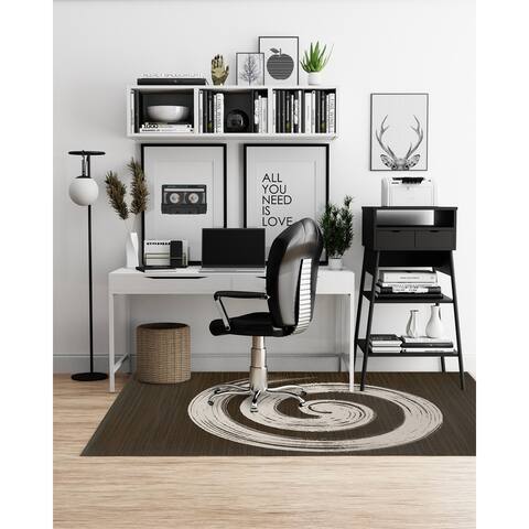 SPIRAL STROKE Office Mat By Kavka Designs