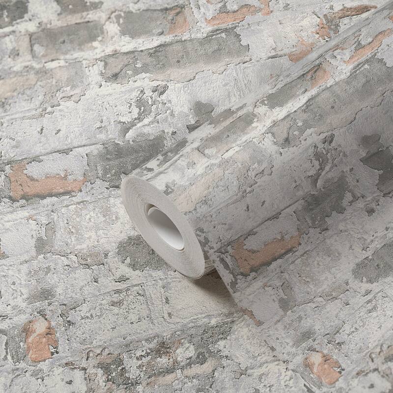 Galerie Wallcoverings Bricks and More Collection Industrial Chic Brick Matte Finish Vinyl on Non-woven Wallpaper Roll