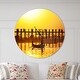 preview thumbnail 1 of 8, Designart 'Bridge in Myanmar' Oversized Coastal Wall CLock