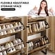 preview thumbnail 4 of 18, Moasis Shoe Storage Cabinet with 2 Flip Drawers Narrow Shoes Rack Organizer