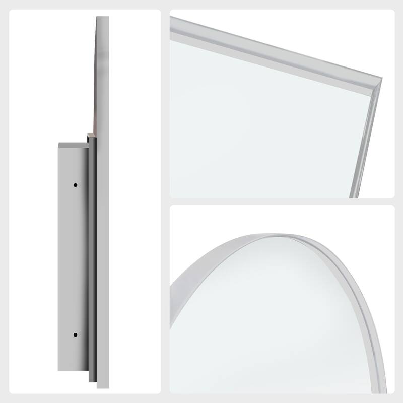 Set of 2 Recessed Metal Framed Medicine Cabinet