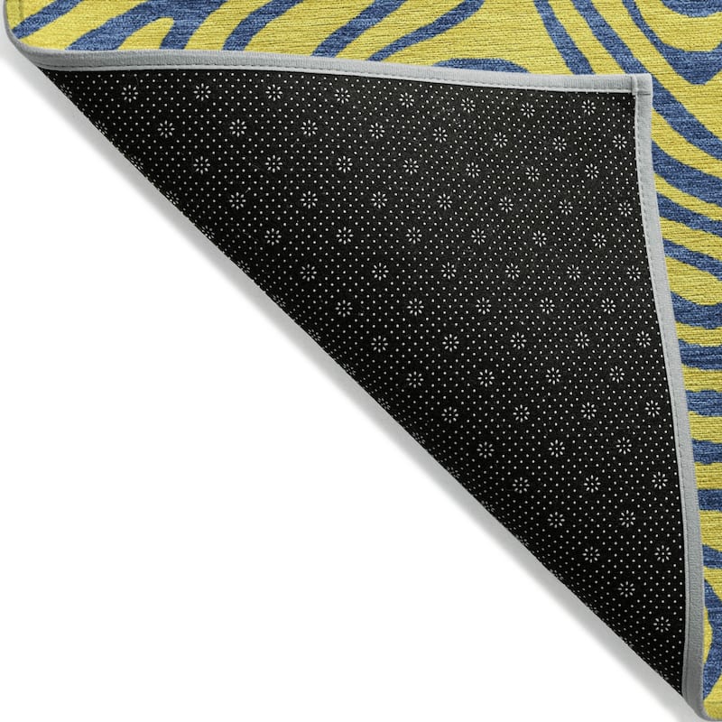 HomeRoots Abstract Transitional Rectangle Outdoor Rug