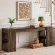 preview thumbnail 5 of 8, Farmhouse Console Table with Storage, 86.6 Inch Extra Long Entryway Table