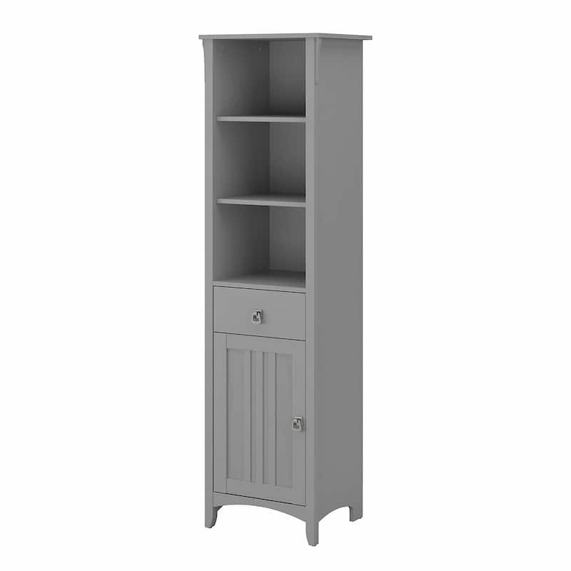 Salinas Tall Narrow Bookcase Storage Cabinet by Bush Furniture