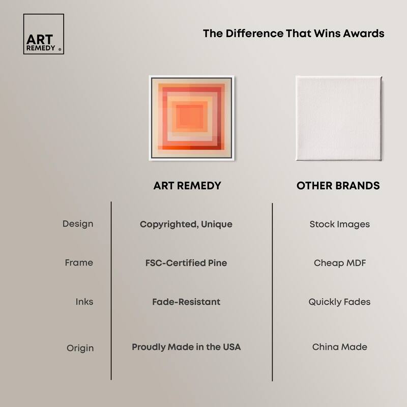 Minimal Color Blocks III Canvas by Art Remedy