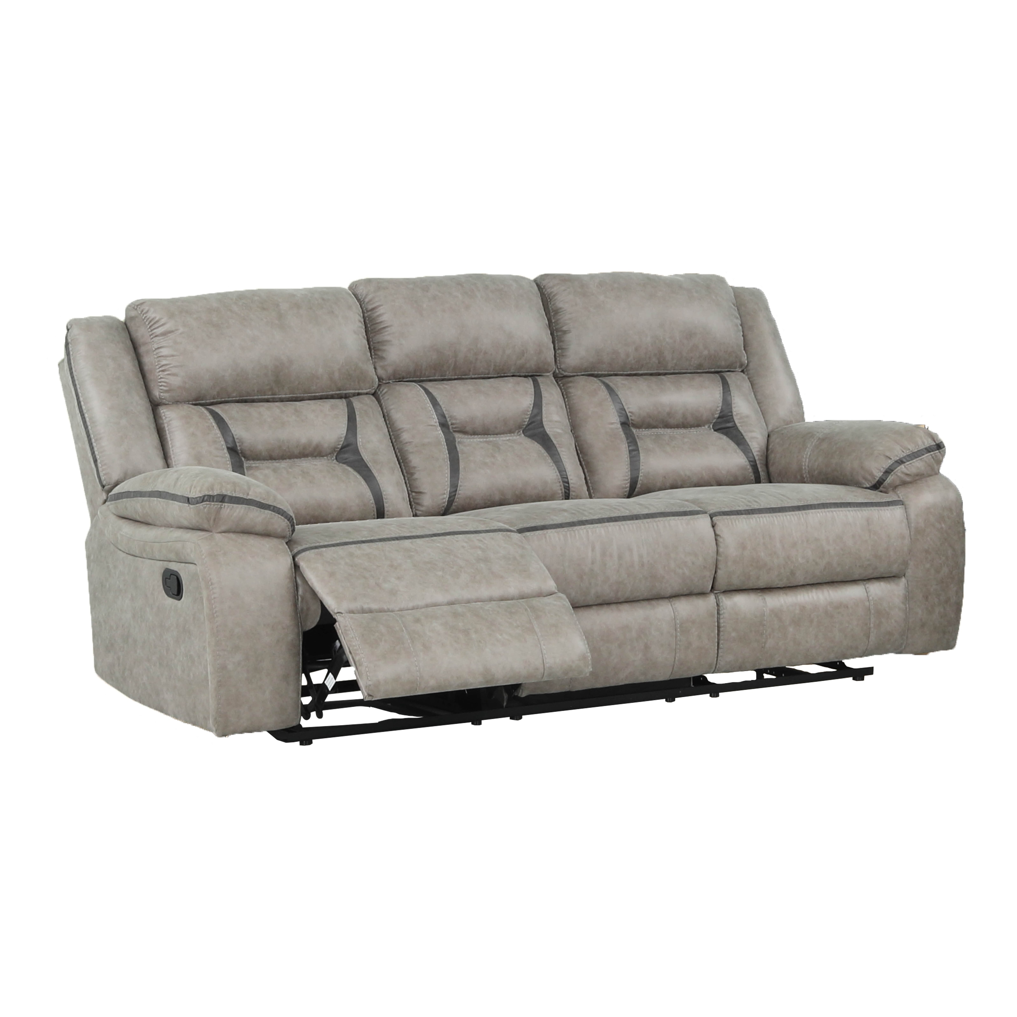 Denali Modern Style Upholstery Sofa Made with Wood in Faux Leather