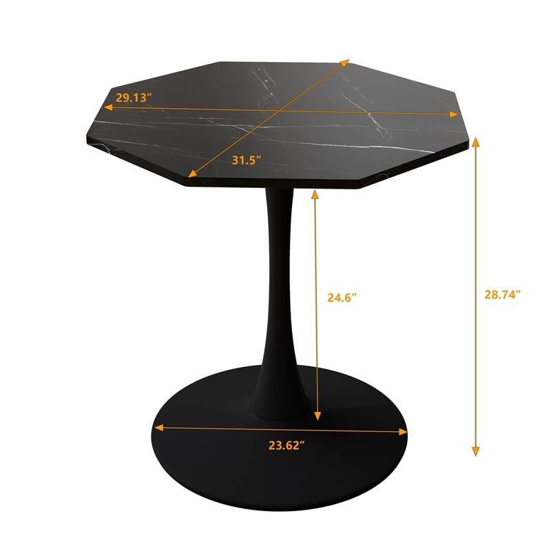 Modern Octagonal Coffee Table Dining Table with MDF Table Top