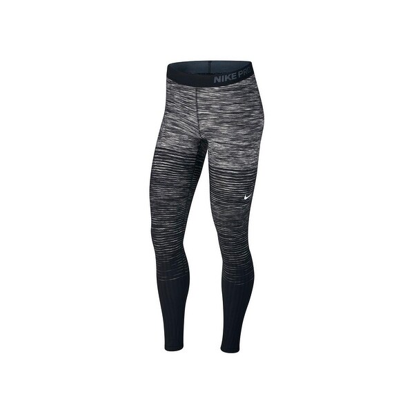Nike women's pro hyperwarm fleece printed athletic tights leggings Clearance