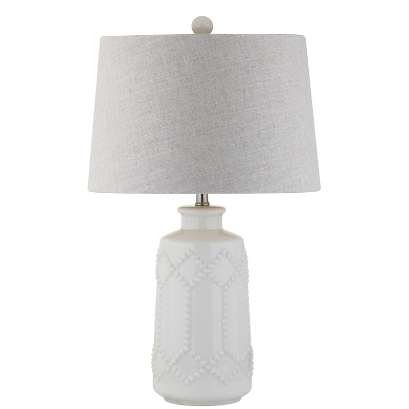 Pineapple 26" Ceramic LED Table Lamp, Cream by JONATHAN Y