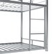 preview thumbnail 8 of 7, Silver Metal Twin Size Triple Bunk Bed with Ladder