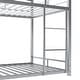 preview thumbnail 8 of 16, Twin Steel Triple Bunk Bed with Guardrails, Ladders