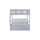 preview thumbnail 20 of 18, Rubber Wood Convertible 2 In 1 Full Over Full Bunk Bed with Twin Size Trundle for Kids and Baby for Bedroom