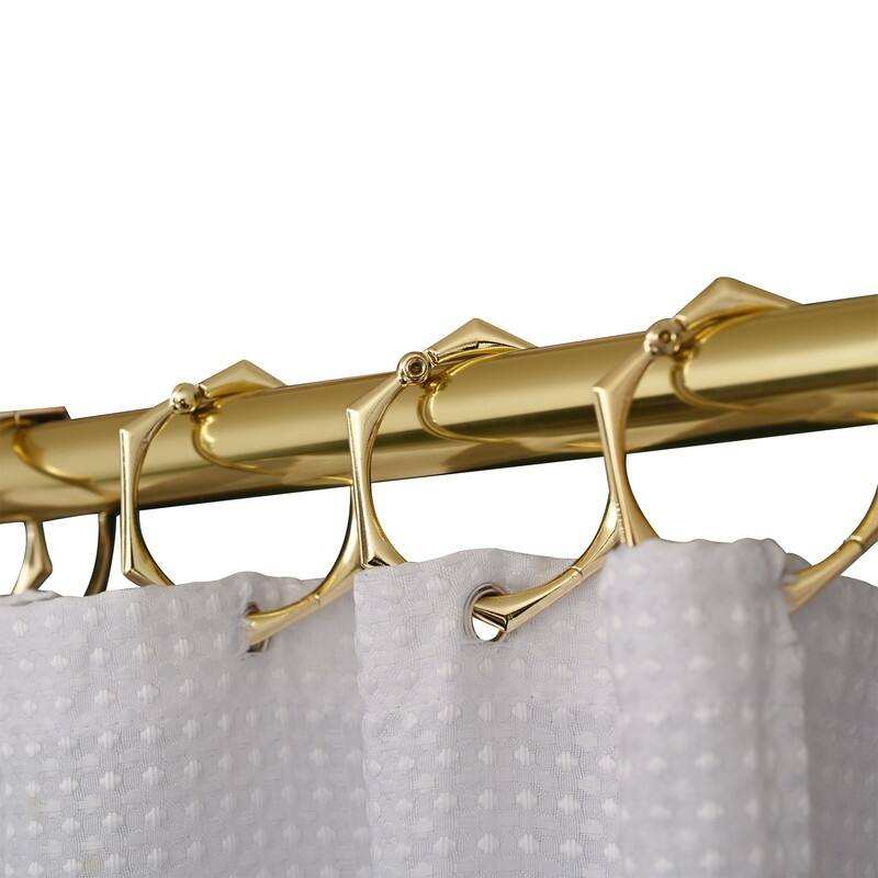 Utopia Alley Adjustable 72-Inch Shower Curtain Tension Rod - Rust-Proof Aluminum with Rubber End Cap, No Drill Installation