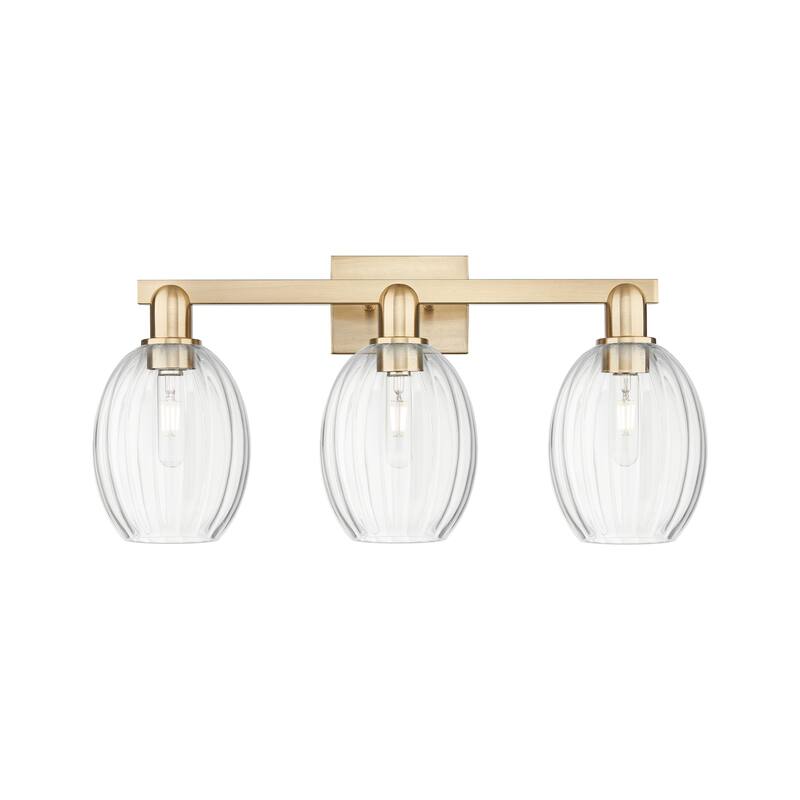Innovations Lighting 716-3W-13-26 Preston Vanity Preston 3 Light 26" - Champagne Bronze / Clear