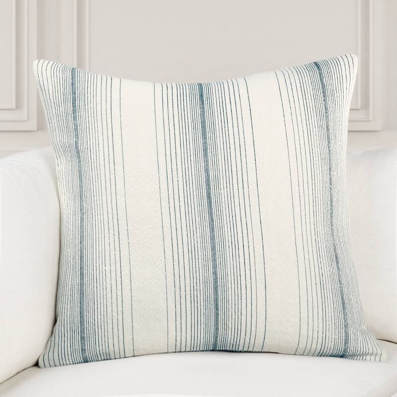 Villa by Classic Home Theta Linen Blend Throw Pillow - 26x26 - Capri Blue