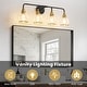 preview thumbnail 106 of 151, Modern Vanity Lights Dimmable Bathroom Light Fixtures with Glass Shade