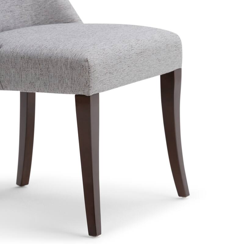 WYNDENHALL Haley Contemporary 9 Pc Dining Set with 8 Upholstered Dining Chairs and 54 inch Wide Table
