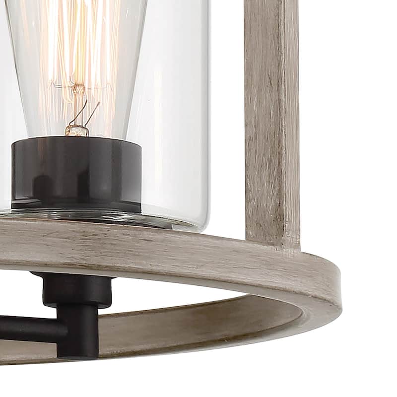 Allegray 3-light Modern Farmhouse Drum Semi-Flush Mount Lights with UL Certified