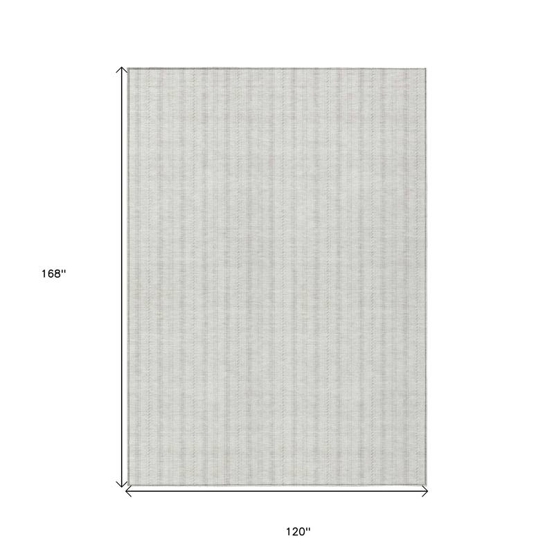 HomeRoots Striped Transitional Rectangle Outdoor Rug