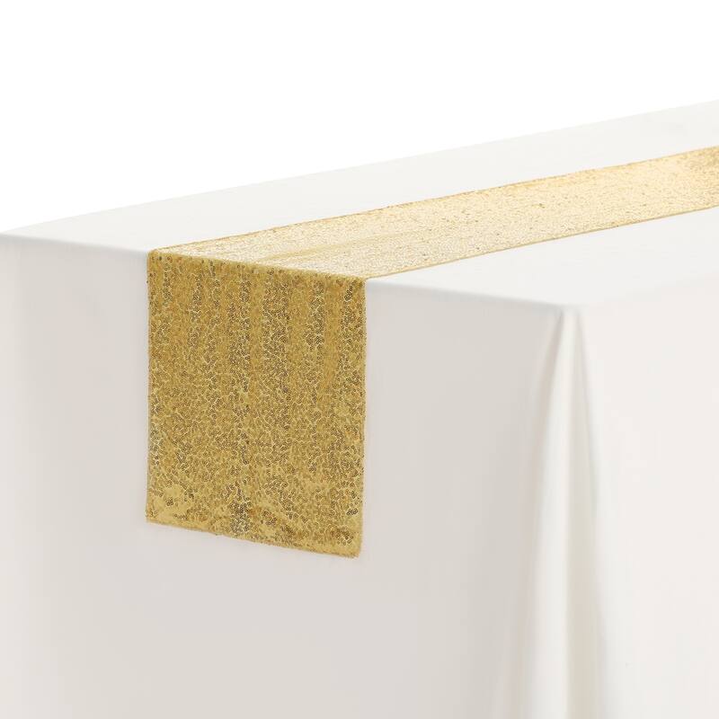 1 Pack Table Runners, Glitter Sequin Fabric Runner Shiny Table Decorations