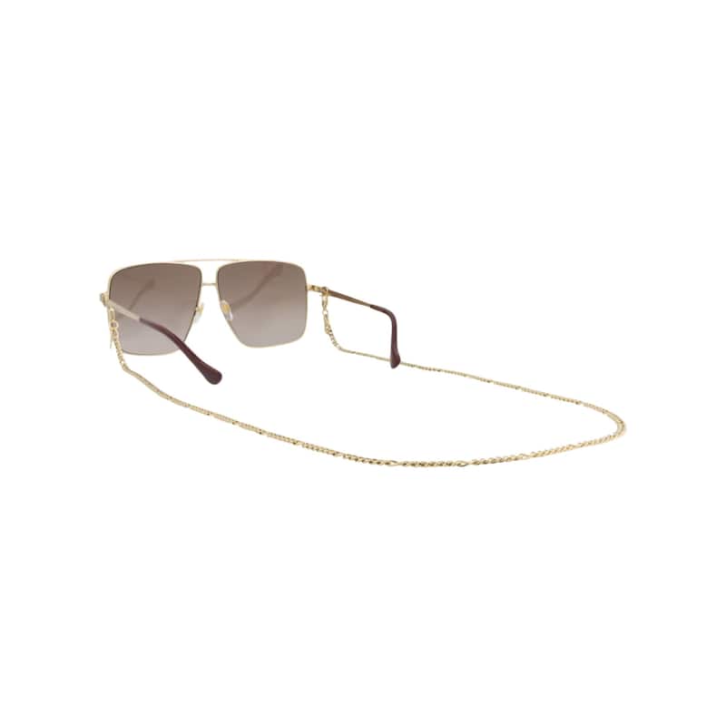 Gucci Aviator-Frame Metal Sunglasses
