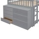 preview thumbnail 45 of 94, Space-Saving Low Bunk Bed with Storage, Wood Floor Bunk Beds with 4 Drawers and 3 Shelves, for Kids, Girls Boys, Teens, Adults