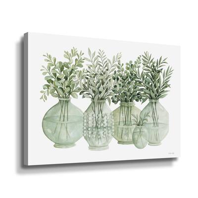 Simply Sage II Gallery Wrapped Canvas