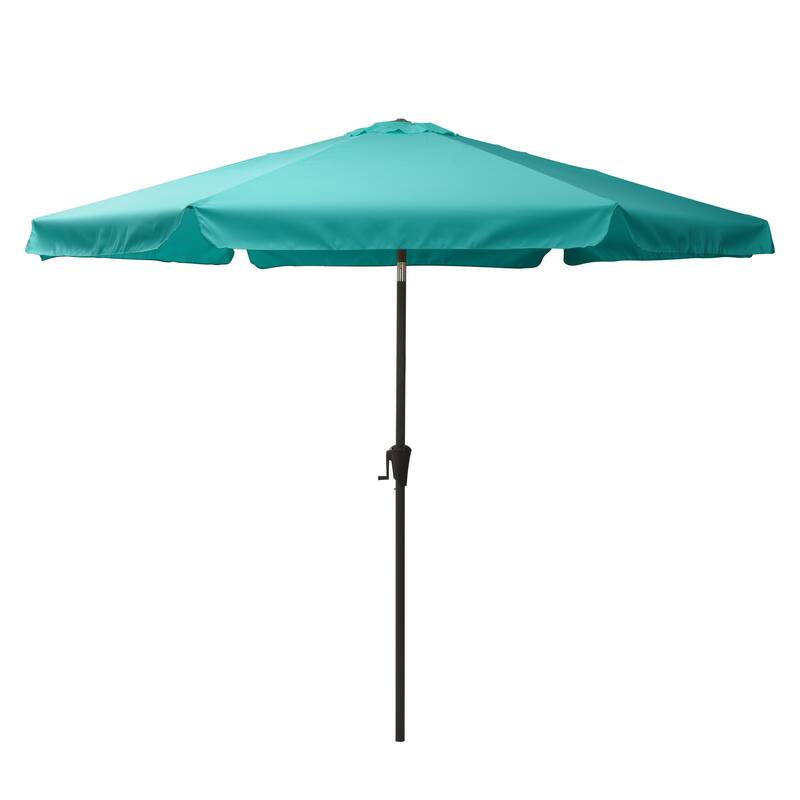 10ft Round Tilting Patio Umbrella - Blue