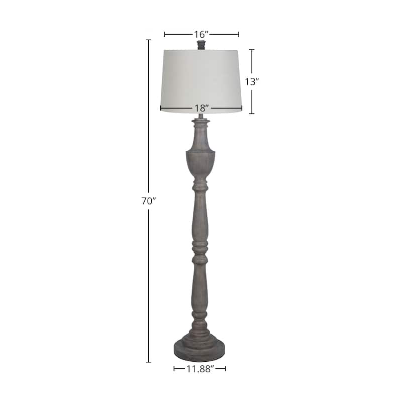 Polyresin 70" Floor Lamp - 70