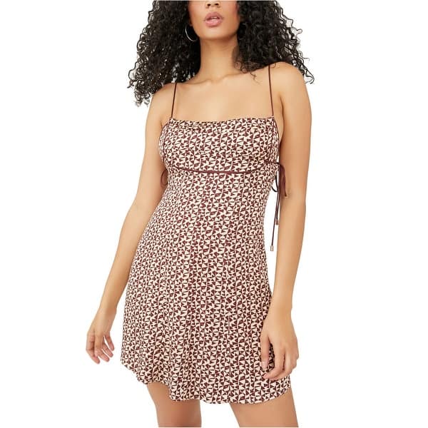 Free People Women's Kai Print Tie Strap Minidress Brown Size Small - Bed Bath & Beyond - 40631391 Free People Women's Kai Print Tie Strap Minidress Brown Size Small - Bed Bath & Beyond - 40631391