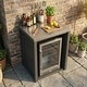 preview thumbnail 21 of 93, 100% Solid Wood Outdoor Kitchen Cabinet Set, Modular Patio BBQ Island Sideboard Buffet Pantry