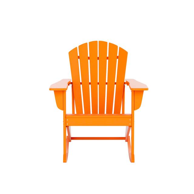 Laguna Classic Seashell Rocking Chair - Orange