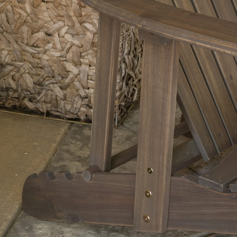 Hayle Wood Outdoor Reclining Adirondack Chair by Christopher Knight Home - 67.25" L x 29.50"W x 29.50" H