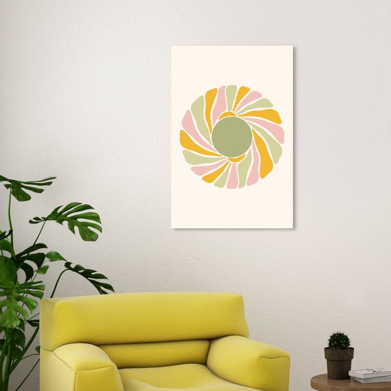Wynwood Studio Canvas Floral and Botanical Floral Pastille Pink and Light Pink Modern & Contemporary Wall Art Canvas Print