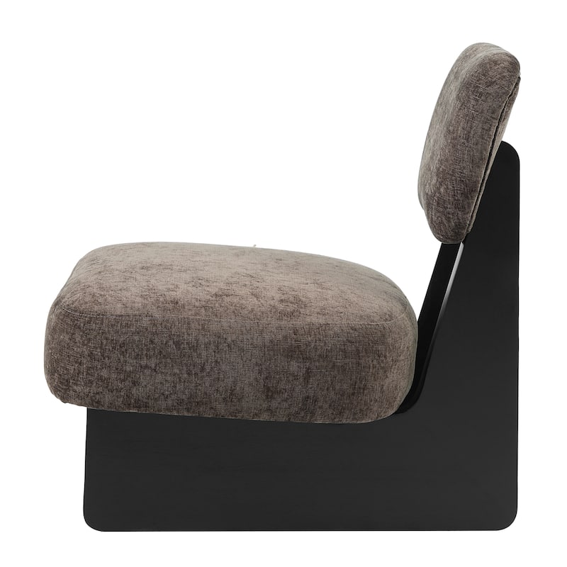 Christopher Knight Home -Vincent Polyester Upholstered Lounge Chair with Solid Wood Base（Set of 2）