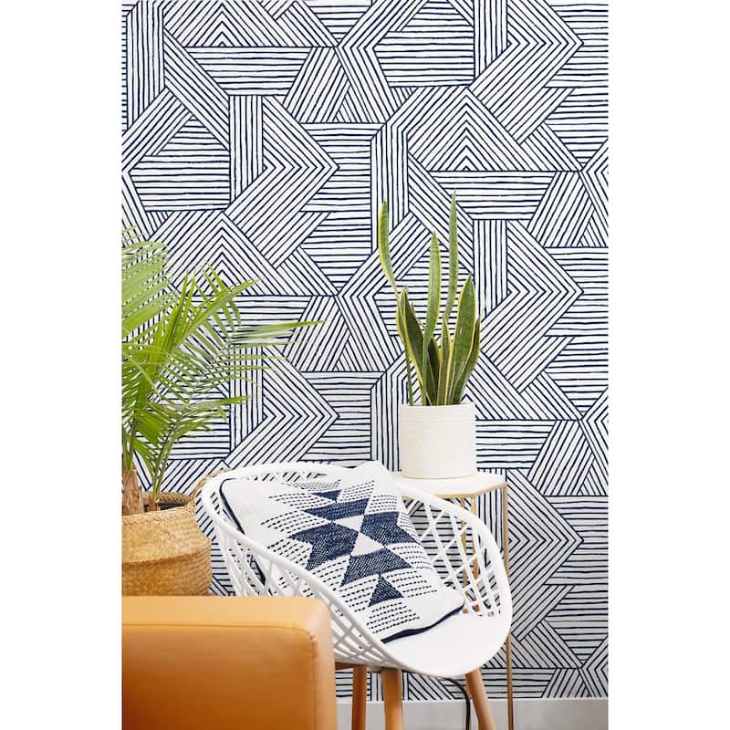 Stacy Garcia Home Etched Geometric Peel and Stick Wallpaper