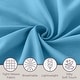 preview thumbnail 4 of 6, Winsor Home Cotton Blend 1200 Thread Count Blue Sheet Set (Twin XL)