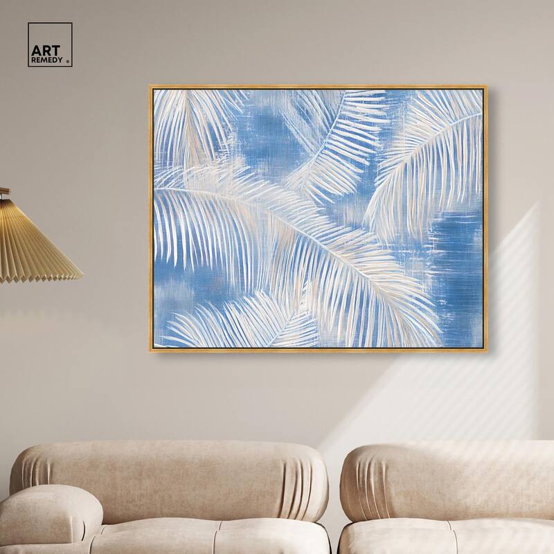 Sky Palm Silhouettes Canvas by Art Remedy