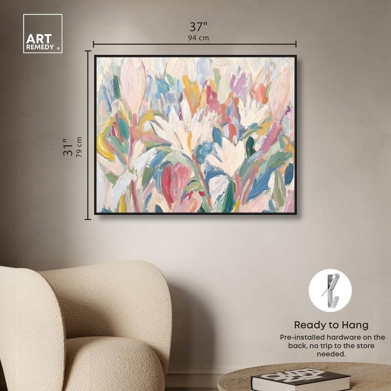 Morning Mist Bloom I Canvas by Art Remedy