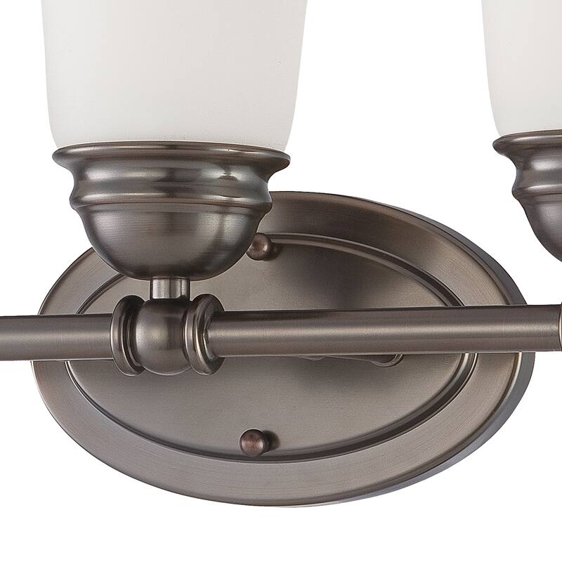 Bella 13-inch Wide 2-Light Vanity Light in Brushed Nickel